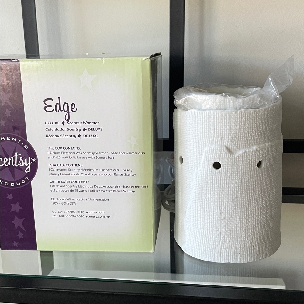 Scentsy Edge Warmer Retired NIB